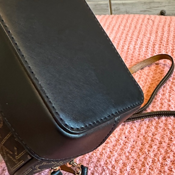 Calvin Klein Monogram Black and Brown Mini Satchel - Picture 5 of 6